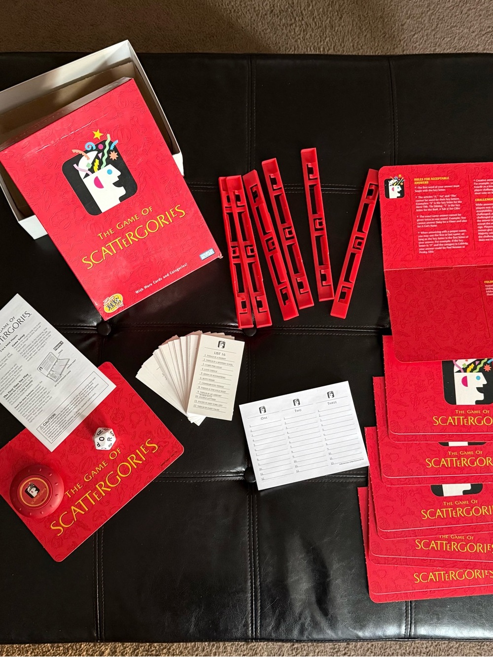 Scattergories Game Box - Bright Red - Picture 9 of 13